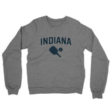 Indiana Pickleball Midweight French Terry Crewneck Sweatshirt-Graphite Heather-Allegiant Goods Co. Vintage Sports Apparel