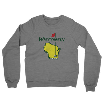 Wisconsin Golf Midweight French Terry Crewneck Sweatshirt-Allegiant Goods Co. Vintage Sports Apparel