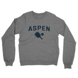 Aspen Pickleball Midweight French Terry Crewneck Sweatshirt-Graphite Heather-Allegiant Goods Co. Vintage Sports Apparel