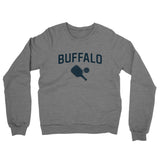 Buffalo Pickleball Midweight French Terry Crewneck Sweatshirt-Graphite Heather-Allegiant Goods Co. Vintage Sports Apparel