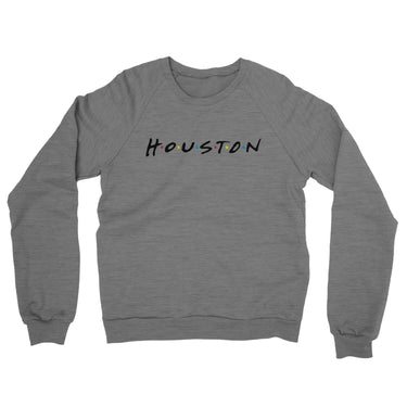 Houston Friends Midweight French Terry Crewneck Sweatshirt-Allegiant Goods Co. Vintage Sports Apparel