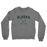 Alaska Golf Midweight French Terry Crewneck Sweatshirt-Graphite Heather-Allegiant Goods Co. Vintage Sports Apparel
