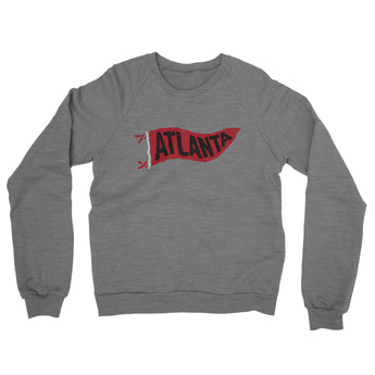 Atlanta Pennant Midweight French Terry Crewneck Sweatshirt-Allegiant Goods Co. Vintage Sports Apparel