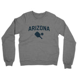 Arizona Pickleball Midweight French Terry Crewneck Sweatshirt-Graphite Heather-Allegiant Goods Co. Vintage Sports Apparel