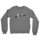 Las Vegas Nv Overprinted Midweight French Terry Crewneck Sweatshirt-Allegiant Goods Co. Vintage Sports Apparel