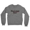 Mississippi Beer Midweight French Terry Crewneck Sweatshirt-Graphite Heather-Allegiant Goods Co. Vintage Sports Apparel