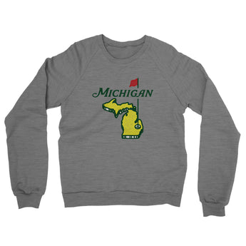 Michigan Golf Midweight French Terry Crewneck Sweatshirt-Allegiant Goods Co. Vintage Sports Apparel