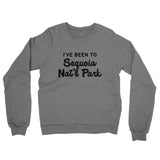 I've Been To Sequoia National Park Midweight French Terry Crewneck Sweatshirt-Graphite Heather-Allegiant Goods Co. Vintage Sports Apparel