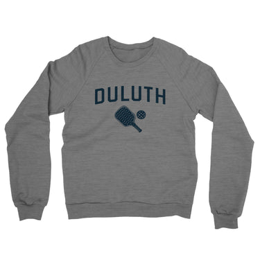 Duluth Pickleball Midweight French Terry Crewneck Sweatshirt-Graphite Heather-Allegiant Goods Co. Vintage Sports Apparel