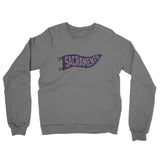Sacramento Pennant Midweight French Terry Crewneck Sweatshirt-Graphite Heather-Allegiant Goods Co. Vintage Sports Apparel