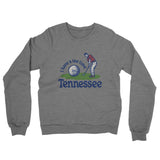 I Have A Tee Time In Tennessee Midweight French Terry Crewneck Sweatshirt-Graphite Heather-Allegiant Goods Co. Vintage Sports Apparel