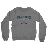 Fort Collins Golf Midweight French Terry Crewneck Sweatshirt-Graphite Heather-Allegiant Goods Co. Vintage Sports Apparel