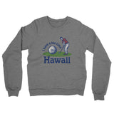 I Have A Tee Time In Hawaii Midweight French Terry Crewneck Sweatshirt-Graphite Heather-Allegiant Goods Co. Vintage Sports Apparel