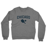 Chicago Pickleball Midweight French Terry Crewneck Sweatshirt-Graphite Heather-Allegiant Goods Co. Vintage Sports Apparel