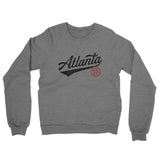 Atlanta Vintage Script Midweight French Terry Crewneck Sweatshirt-Allegiant Goods Co. Vintage Sports Apparel