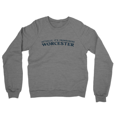 Actually It's Pronounced Worcester in Graphite Heather Color