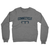 Connecticut Cycling Midweight French Terry Crewneck Sweatshirt-Graphite Heather-Allegiant Goods Co. Vintage Sports Apparel