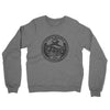 South Dakota State Quarter Midweight French Terry Crewneck Sweatshirt-Graphite Heather-Allegiant Goods Co. Vintage Sports Apparel