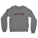 Actually It's Pronounced Hurricane Midweight French Terry Crewneck Sweatshirt-Graphite Heather-Allegiant Goods Co. Vintage Sports Apparel
