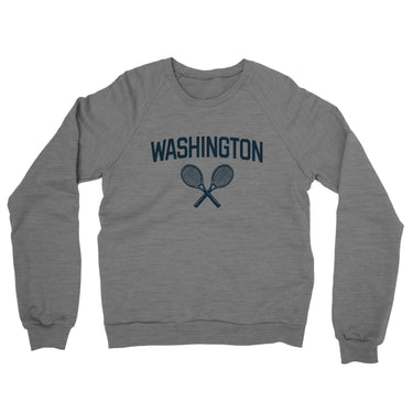 Washington Tennis Midweight French Terry Crewneck Sweatshirt-Graphite Heather-Allegiant Goods Co. Vintage Sports Apparel