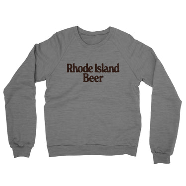 Rhode Island Beer Midweight French Terry Crewneck Sweatshirt-Allegiant Goods Co. Vintage Sports Apparel