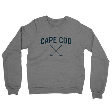 Cape Cod Golf Midweight French Terry Crewneck Sweatshirt-Graphite Heather-Allegiant Goods Co. Vintage Sports Apparel