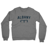 Albany Cycling Midweight French Terry Crewneck Sweatshirt-Graphite Heather-Allegiant Goods Co. Vintage Sports Apparel