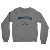 Minnesota Golf Midweight French Terry Crewneck Sweatshirt-Graphite Heather-Allegiant Goods Co. Vintage Sports Apparel