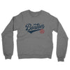 Boston Vintage Script Midweight French Terry Crewneck Sweatshirt-Graphite Heather-Allegiant Goods Co. Vintage Sports Apparel