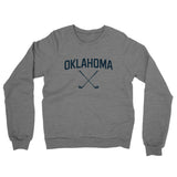 Oklahoma Golf Midweight French Terry Crewneck Sweatshirt-Graphite Heather-Allegiant Goods Co. Vintage Sports Apparel