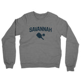 Savannah Pickleball Midweight French Terry Crewneck Sweatshirt-Graphite Heather-Allegiant Goods Co. Vintage Sports Apparel