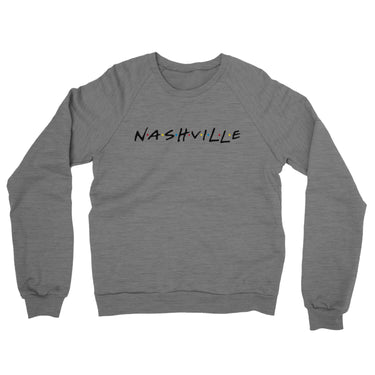 Nashville Friends Midweight French Terry Crewneck Sweatshirt-Allegiant Goods Co. Vintage Sports Apparel