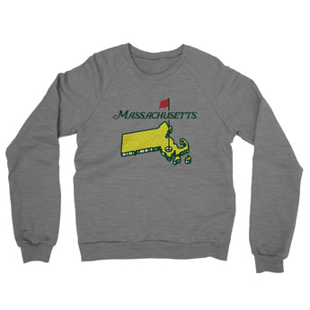 Massachusetts Golf Midweight French Terry Crewneck Sweatshirt-Allegiant Goods Co. Vintage Sports Apparel