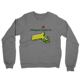 Massachusetts Golf Midweight French Terry Crewneck Sweatshirt-Allegiant Goods Co. Vintage Sports Apparel