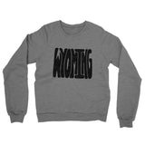 Wyoming State Shape Text Midweight French Terry Crewneck Sweatshirt-Allegiant Goods Co. Vintage Sports Apparel