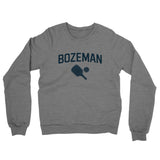 Bozeman Pickleball Midweight French Terry Crewneck Sweatshirt-Graphite Heather-Allegiant Goods Co. Vintage Sports Apparel