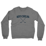 North Carolina Golf Midweight French Terry Crewneck Sweatshirt-Graphite Heather-Allegiant Goods Co. Vintage Sports Apparel