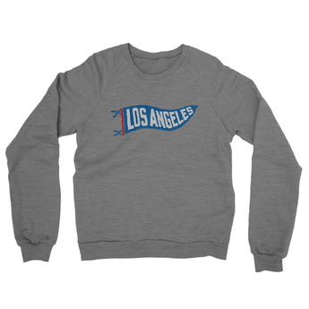 Los Angeles Pennant Midweight French Terry Crewneck Sweatshirt-Allegiant Goods Co. Vintage Sports Apparel