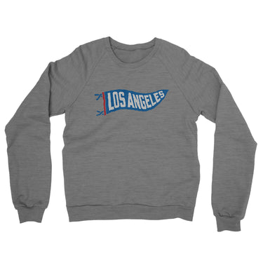 Los Angeles Pennant Midweight French Terry Crewneck Sweatshirt-Allegiant Goods Co. Vintage Sports Apparel