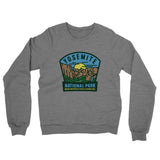 Yosemite National Park Badge Midweight French Terry Crewneck Sweatshirt-Allegiant Goods Co. Vintage Sports Apparel