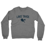 Lake Tahoe Pickleball Midweight French Terry Crewneck Sweatshirt-Graphite Heather-Allegiant Goods Co. Vintage Sports Apparel