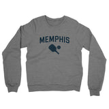 Memphis Pickleball Midweight French Terry Crewneck Sweatshirt-Graphite Heather-Allegiant Goods Co. Vintage Sports Apparel