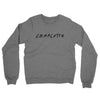 Charlotte Friends Midweight French Terry Crewneck Sweatshirt-Graphite Heather-Allegiant Goods Co. Vintage Sports Apparel