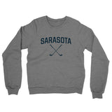 Sarasota Golf Midweight French Terry Crewneck Sweatshirt-Graphite Heather-Allegiant Goods Co. Vintage Sports Apparel