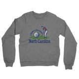 I Have A Tee Time In North Carolina Midweight French Terry Crewneck Sweatshirt-Graphite Heather-Allegiant Goods Co. Vintage Sports Apparel