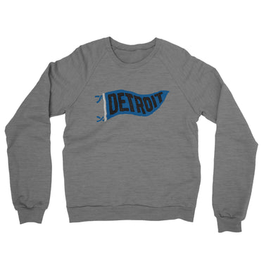 Detroit Pennant Midweight French Terry Crewneck Sweatshirt-Allegiant Goods Co. Vintage Sports Apparel