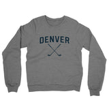 Denver Golf Midweight French Terry Crewneck Sweatshirt-Graphite Heather-Allegiant Goods Co. Vintage Sports Apparel