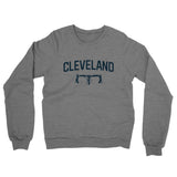 Cleveland Cycling Midweight French Terry Crewneck Sweatshirt-Graphite Heather-Allegiant Goods Co. Vintage Sports Apparel
