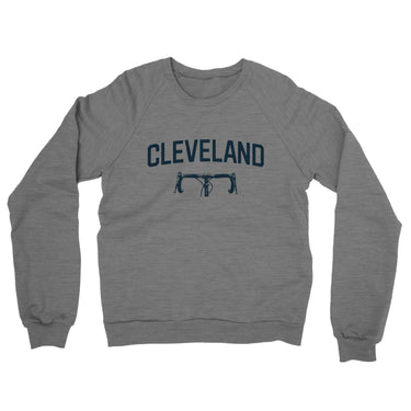 Cleveland Cycling Midweight French Terry Crewneck Sweatshirt-Graphite Heather-Allegiant Goods Co. Vintage Sports Apparel