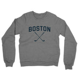 Boston Golf Midweight French Terry Crewneck Sweatshirt-Graphite Heather-Allegiant Goods Co. Vintage Sports Apparel